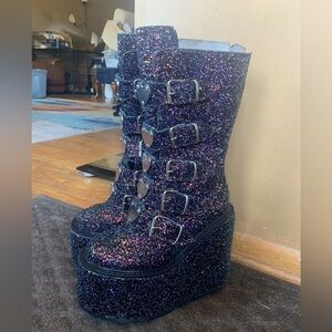 Demonia Platform Boots, worn only twice, around the house.